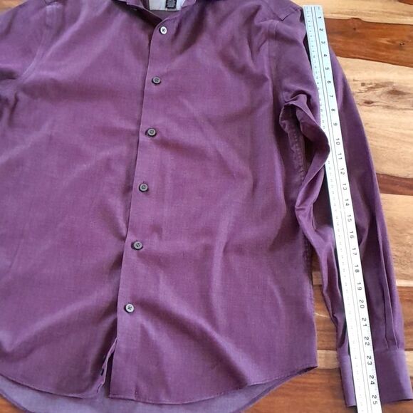 Kenneth Cole Awearness Slim Fit, Cotton blend, Non Iron button up Shirt Medium - Picture 11 of 16